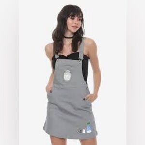 Her‎ Universe Studio Ghibil Gray Totoro Denim Dress Size Small EUC